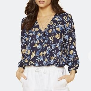 Pleione floral bodysuit sz S